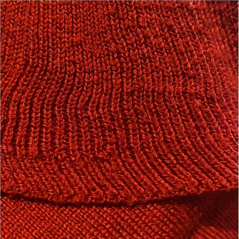 Grace Elements Cranberry Red Ruffle Cardigan Sweater Women Size L - Picture 8 of 13
